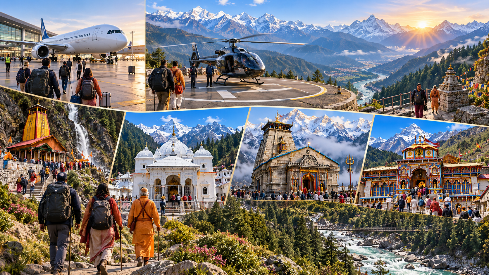 Luxury Pilgrimage Guide for Char Dham—Gurgaon to Dehradun Flight & Helicopter Package